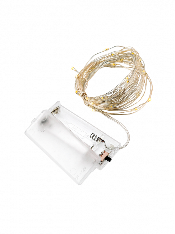 Огонек OG-LDG15 гирлянда LED RGB (10м,3*AA) (УПАКОВКА 10ШТ)